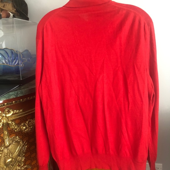 Saint-Phil Red Wool/silk Polo Sweater, Men’s,s.L, - Picture 2 of 6